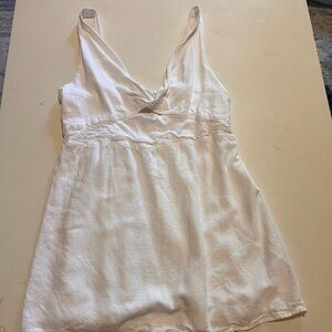 Francesca’s Miami white keyhole minidress